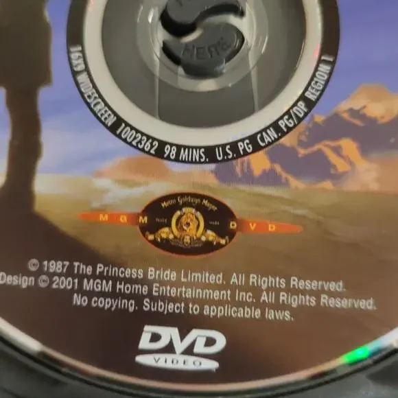 The Princess Bride Special Edition DVD Classic Movie Night Fairytale Advanture - Picture 5 of 5